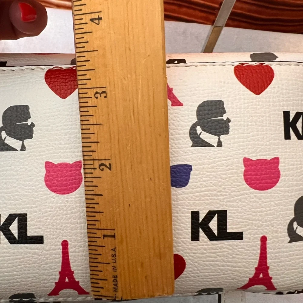 Karl Lagerfeld Effiel Tower Paris Mini White Patterned Backpack 🏴󠁧󠁢󠁥󠁮󠁧󠁿